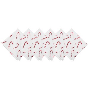 C&F Home Candy Cane Wishes Napkins Set of 6 - 1 of 4
