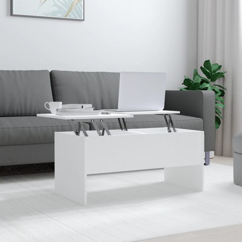 vidaXL Coffee Table White 40.2 in.x19.9 in.x18.3 in. Engineered Wood - image 1 of 4