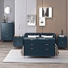 Festivo 4pc Modern Elegance Bedremm Chest and 6 Drawer Dresser and 2 Drawer Nightstands Set - 3 of 4