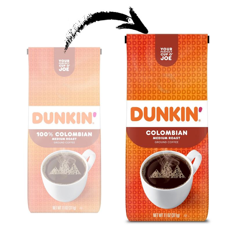 Dunkin&#39; 100% Colombian Ground Coffee Medium Roast - 11oz, 4 of 14