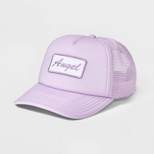 Angel Patch Trucker Hat - Mighty Fine Lavender