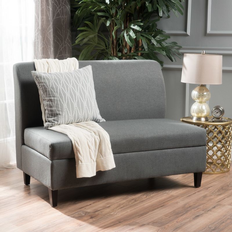 Tovah Storage Loveseat Charcoal - Christopher Knight Home, 3 of 6