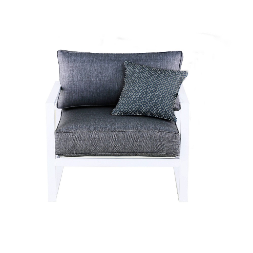 Paloma Outdoor Arm Chair – White – Adore Decor  – Patio Decor​