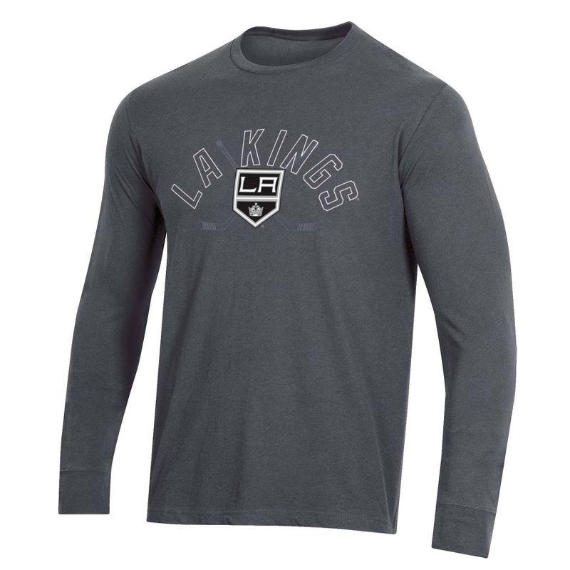 NHL Los Angeles Kings Men&#39;s Charcoal Long Sleeve T-Shirt, 1 of 4