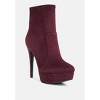 Espiree Microfiber High Heeled Ankle Women Boots - 2 of 4