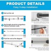 LunaLulinlk Spring Tension Rods 16-28 Inches Tension Curtain Rod Adjustable Expandable Heavy Duty Steel Small Short Tension Curtain - 4 of 4