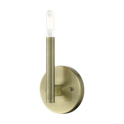 Livex Lighting Copenhagen 1 - Light Wall Light in  Antique Brass