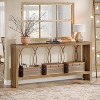 Tribesigns 70.9" Extra Long Console Table, 2-Tier Sofa Table Behind Couch, Modern Foyer Stand for Hallway, Entryway, Living Room - 4 of 4