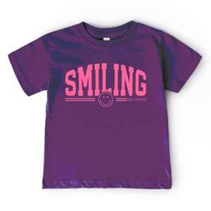 The Juniper Shop SmileyWorld Arched Varsity Toddler Short Sleeve Tee - 1 of 4