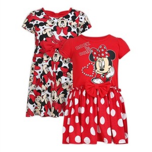 Disney Baby Girls Minnie Mouse Rock The Dots Two Pack Dresses for Infants to Big Kids - 1 of 4