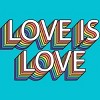 Adult Design By Humans Retro Love Is Love Pride By DudleyjazT-Shirt - 2 of 2
