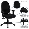 Flash Furniture Rochelle High Back Black Fabric Executive Swivel ...