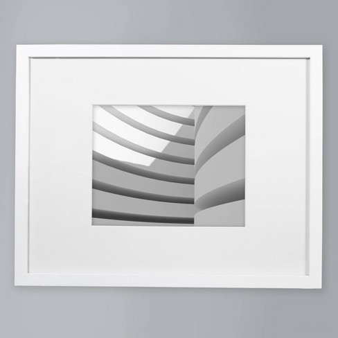 Gallery White Picture Frames with White Mats