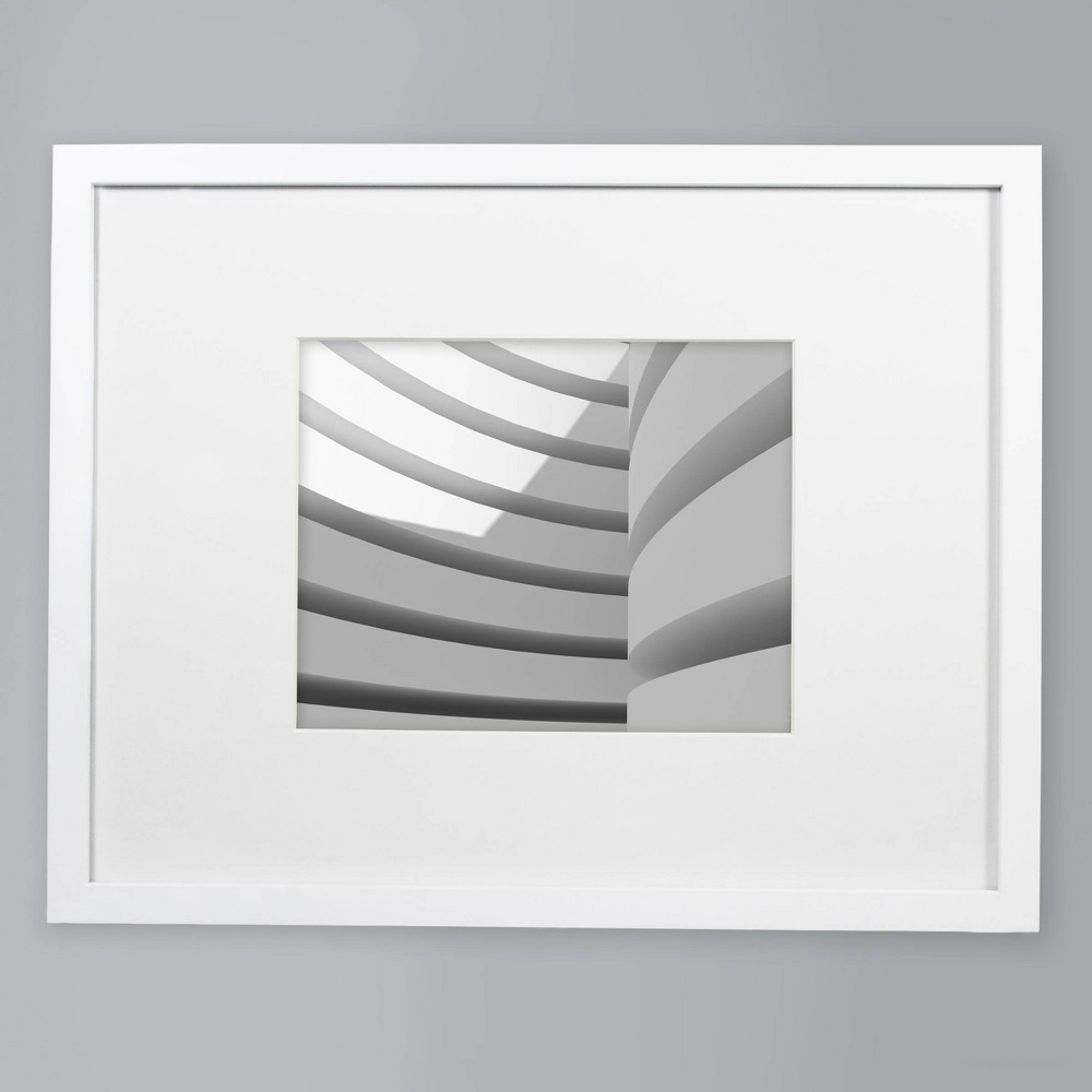 Photos - Other interior and decor 14" x 18" Matted to 8" x 10" Thin Gallery Frame White - Threshold™: Modern