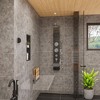 ALFI 12 x 24 Black Matte Stainless Steel Vertical Double Shelf Bath Shower Niche - 2 of 4