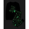 The Children's Place Adult Matching Family Glow In The Dark Christmas Long Sleeve Tis The Season Cotton Pajamas - 2 of 4