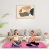 Folding Gymnastics Mat, Portable Fitness Floor Tumbling Mat with Carrying Handles, High Density Fitness Mat for Pilates, Aerobics and Yoga - 3 of 4