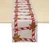 Unique Bargains Christmas Table Runner Red Green White 72"x13" 1 Pcs - 4 of 4