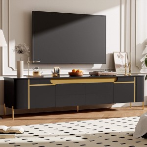 ORRD  Modern TV Stand for TVs up to 70", TV Cabinet with Storage & Metal Legs - 1 of 4
