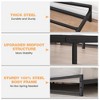 Homhougo Queen Bed Frame, 6 Inch Heavy Duty Metal Queen Size Platform Bed Frame Black - 3 of 4