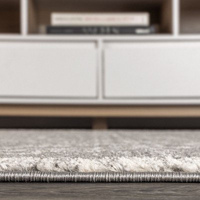 Amir Moroccan Medallion 6' Square Gray/Cream Easy-Care Rug