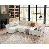 Oversized U-Shaped Sectional Sofa with Storage & Convertible Chaise, Removable Chenille Cover for Living Room or Office - 3 of 4