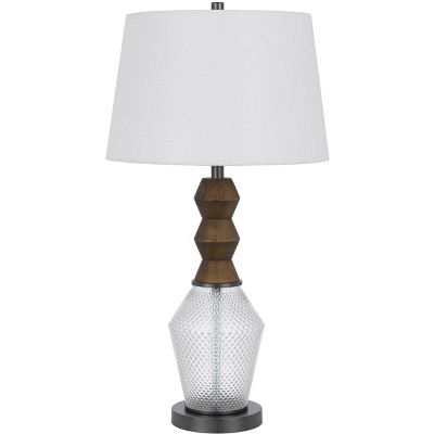 Cal Lighting 100W led Harlan metal/glass table Lamp