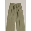 Women's pull-on pleated wide leg pants - MOD REF - 4 of 4