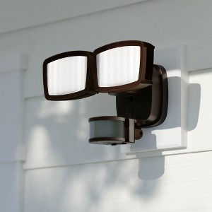 VAXCEL Integrated LED Motion Sensor Dusk to Dawn Outdoor Security Flood Light - 240 Degree - 85 Ft. - 1 of 4