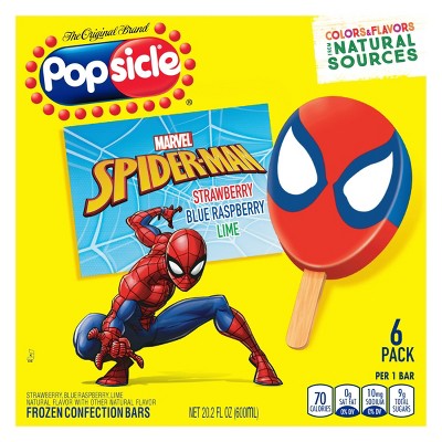 Popsicle Spider Man Frozen Bars 6ct Target