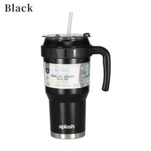 Steel Insulated Mugs i Break Reusable For Hot And Cold Drinks, Ldeal For Water, lced Tea, Coffee, Car Mugs Tumblers With Handle And Straw - 1 of 4