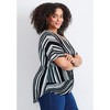 Avenue Women's Plus Size Knot Front Dolman Sleeve Blouse - 4 of 4