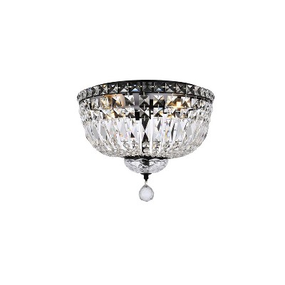 Elegant Lighting Tranquil 14 inch black flush mount