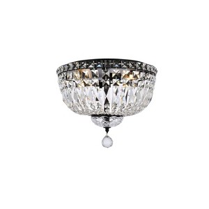 Elegant Lighting Tranquil 14 inch black flush mount - 1 of 4