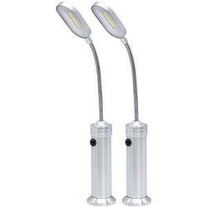 Sorbus LED Magnetic Base light with Gooseneck & Weather Resistant 2 Pack - 1 of 4