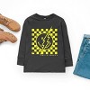The Juniper Shop SmileyWorld Checkered Lightning Distressed Youth Long Sleeve Tee - 3 of 4