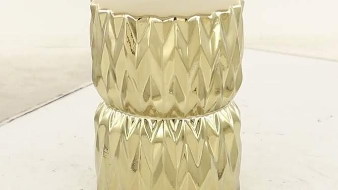 Glam Ceramic Faceted Accent Table - Olivia & May, 2 of 14, play video