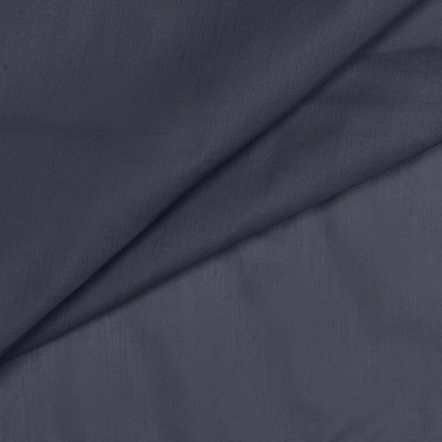 Navy Sheer Balloon Valance with Rod Pocket