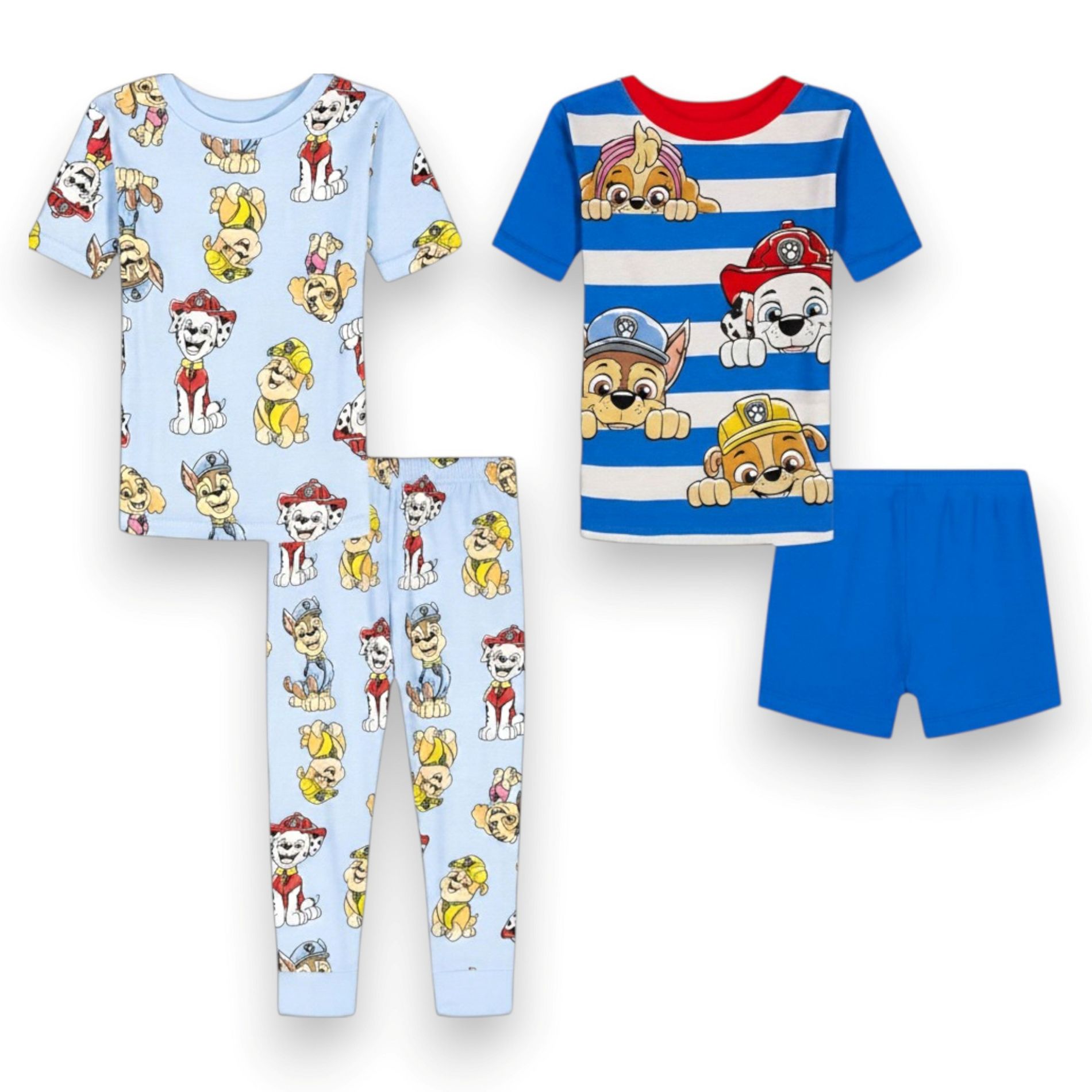 Nickelodeon Paw Patrol Toddler Boys' 4-Piece Cotton Snug-Fitted Pajama Sets