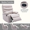Hzlagm Everglade 30.2 in. W Technical Leather Upholstered 3 Position Manual Standard Recliner - 3 of 4