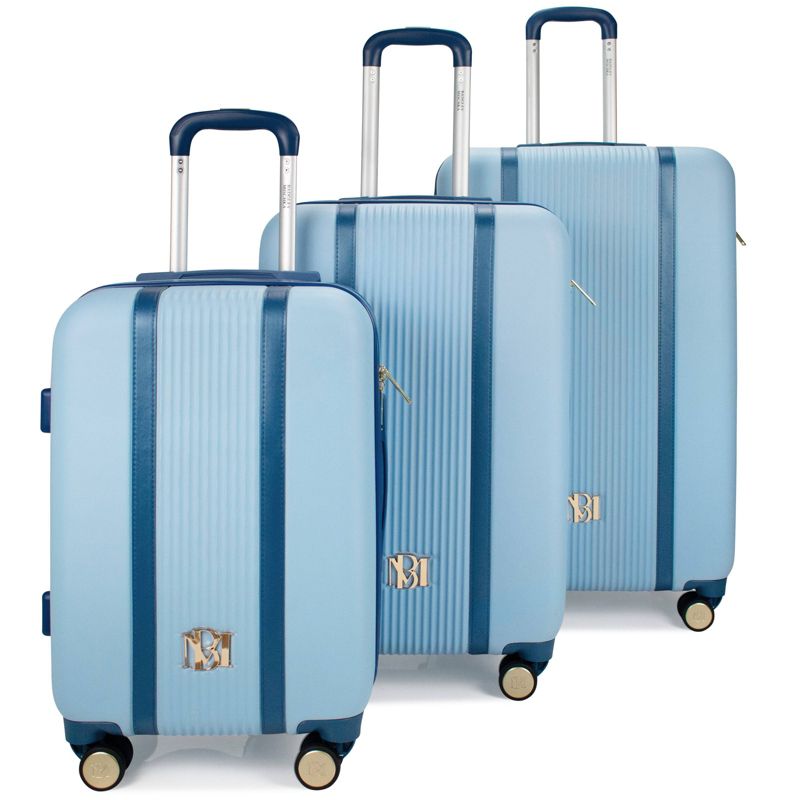 Badgley Mischka Mia 3pc Expandable Hardside Spinner Luggage Set, 4 of 6