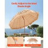 VEVOR Tiki Umbrella, 8 ft Thatched Patio Umbrella with Tilt, Hawaiian Style Beach Parasol with Durable PP Thatch and 8 Metal Ribs, Oringinal Color - 4 of 4