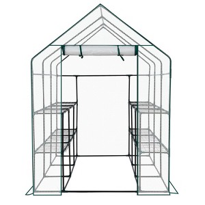 Karl Home | 56 in. W x 85 in. D x 77 in. H PE-Covered Portable Greenhouse - 1 of 4
