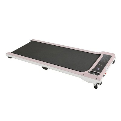 Syemin Treadmills Pad Running 1HP Cushioned Belt 6° Incline Portable Treadmill Spacious Surface Under Desk Home Gym Exercise, Pink, 49.2"*20.5"*4.92"