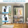VIPEK Rolling Clothes Rack Heavy Duty Garment Rack With Wheels, Adjustable Portable Metal Closet - 4 of 4