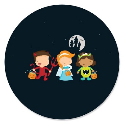 Big Dot of Happiness Trick or Treat - Halloween Party Circle Sticker Labels - 24 Count