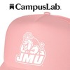 James Madison University Fashion Team Logo Foam Snapback Trucker Hat Pink One Size - 4 of 4