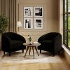 Coucheta Accent Chair Living Room Chairs Barrel Chairs Round Armchairs for Bedroom Waiting Room Office Reception Chairs,Multiple Styles & Colors - 2 of 2