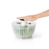 OXO Little Salad And Herb Spinner: Small Dishwasher-Safe Lettuce Spinner, 2.9 Qt Capacity, Stainless Steel & Plastic - 2 of 4