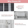 Acekool 48" Heavy-Duty Dog Crate for Large Dogs – Double Doors, Wheels & Removable Tray - 3 of 4